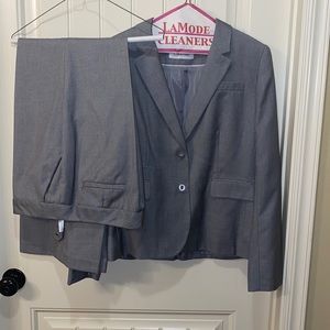 Gray Calvin Klein Suit